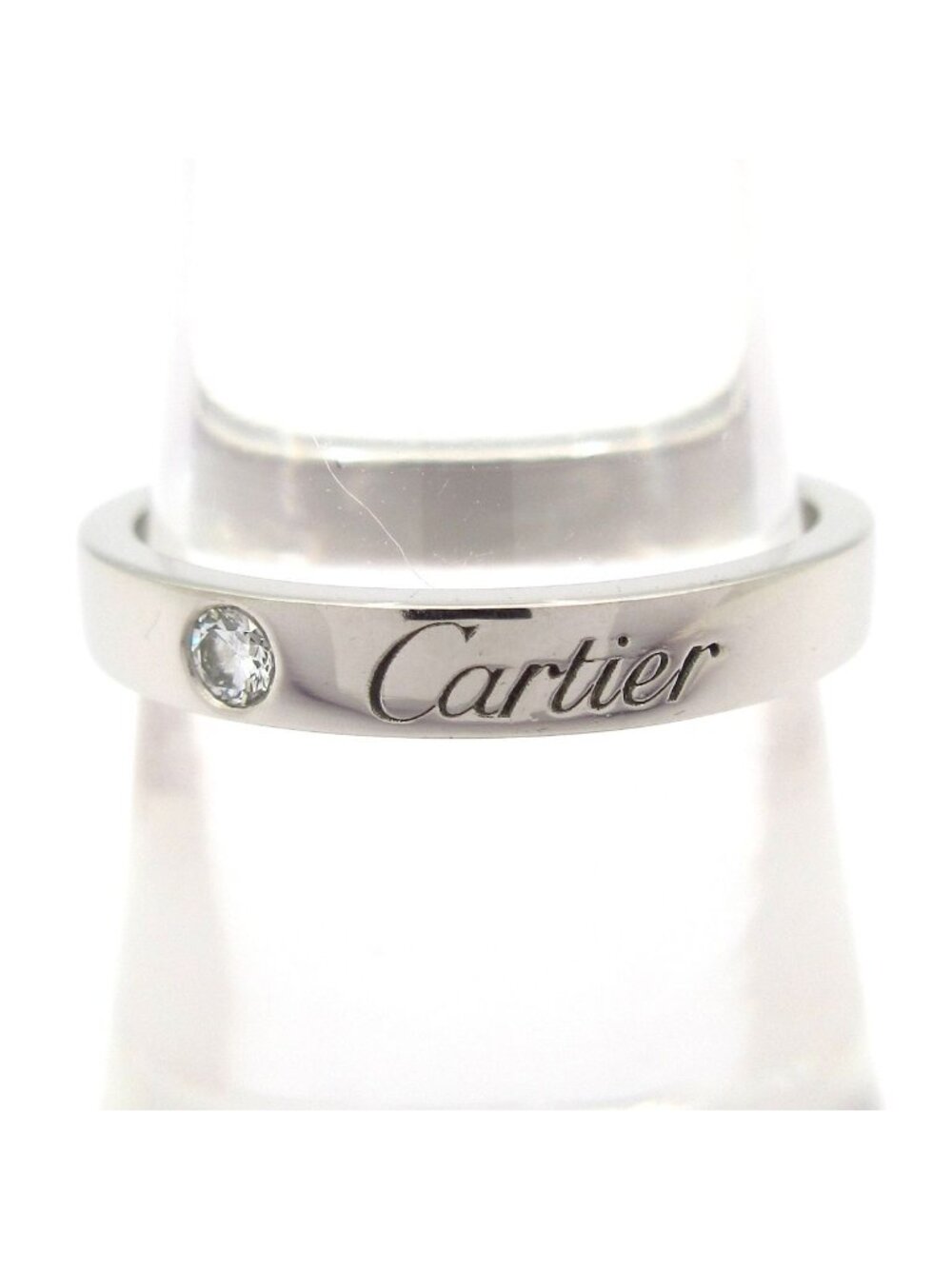 Cartier Ring 51 Engraved Diamond